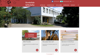 Startseite von der Homepage